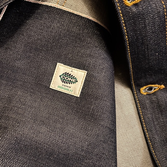 NWT Brave Star, Badlands Jacket in Cone Mills Selvage Denim, Size XL - Picture 6 of 6